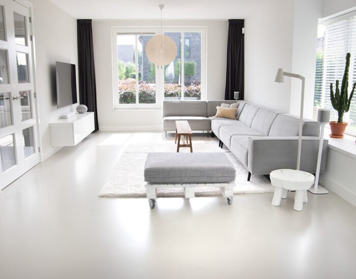 Gietvloer woonkamer
