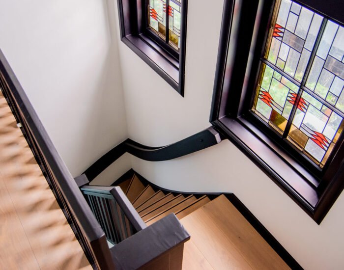 Trap-glas-in-lood-ramen