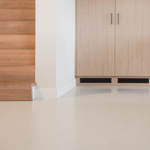 Zilva PU gietvloer woonkeuken  Alblasserdam Zilva PU gietvloer woonkeuken Alblasserdam